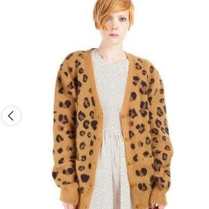 Chloe Sevigny x Opening Ceremony Leopard Print Cardigan Sweater